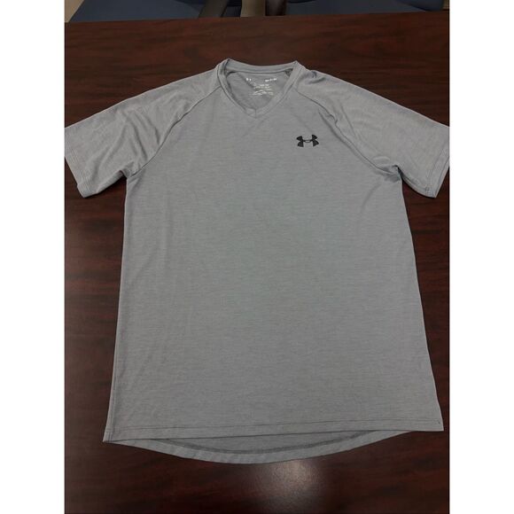 Under Armour The Tech Tee Loose Fit Grey Short Sleeve Tee Size Small - Picture 1 of 7